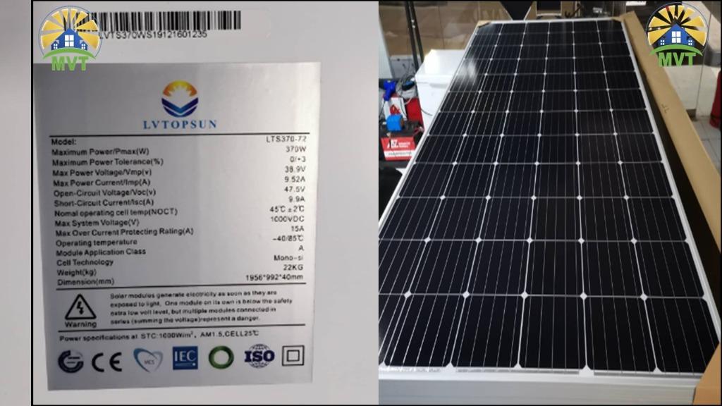 Lv Topsun Solar Panel 330watts Electronics Printers Scanners On Carousell