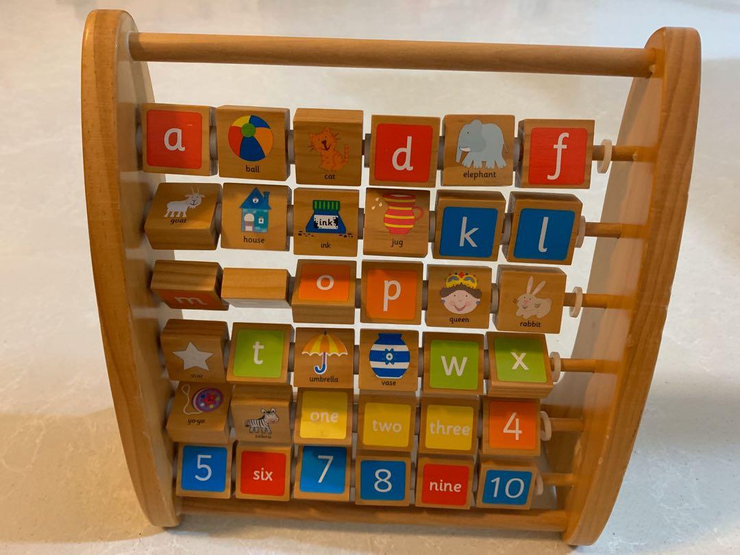 wooden abacus mothercare