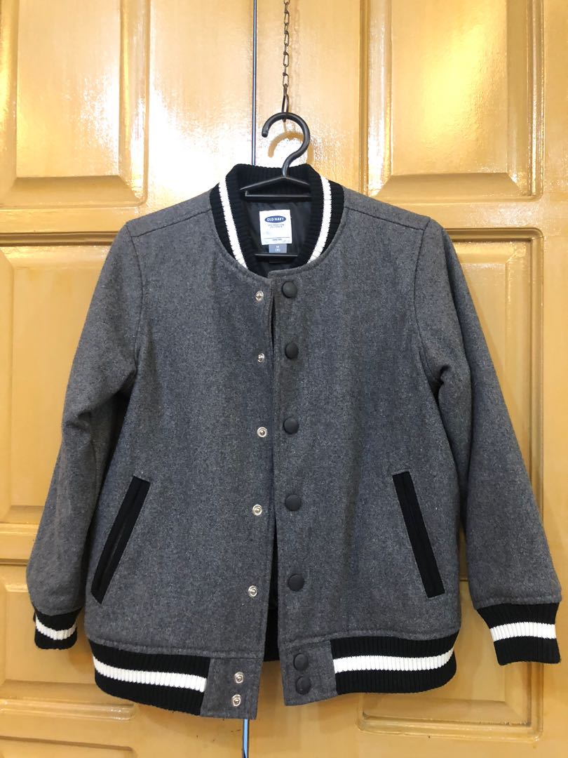 Old Navy Varsity Jacket Women s Fashion Tops Longsleeves on