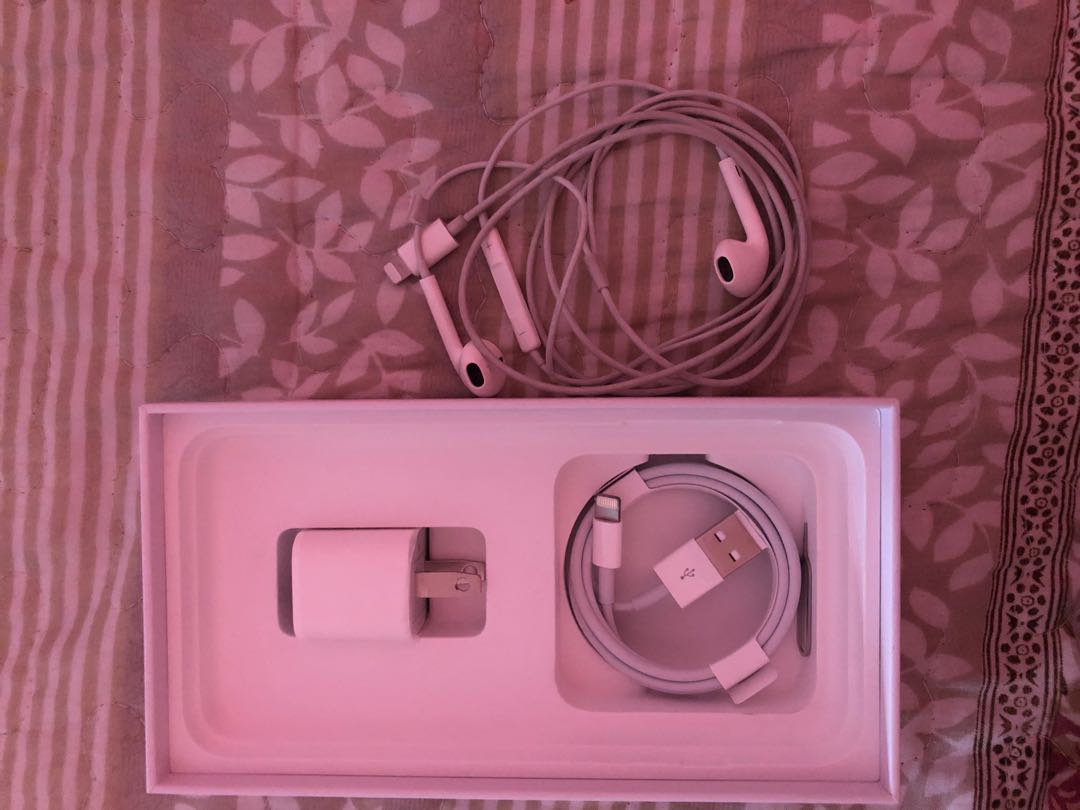 Original apple earphones and charger, Hobbies & Toys, Music & Media