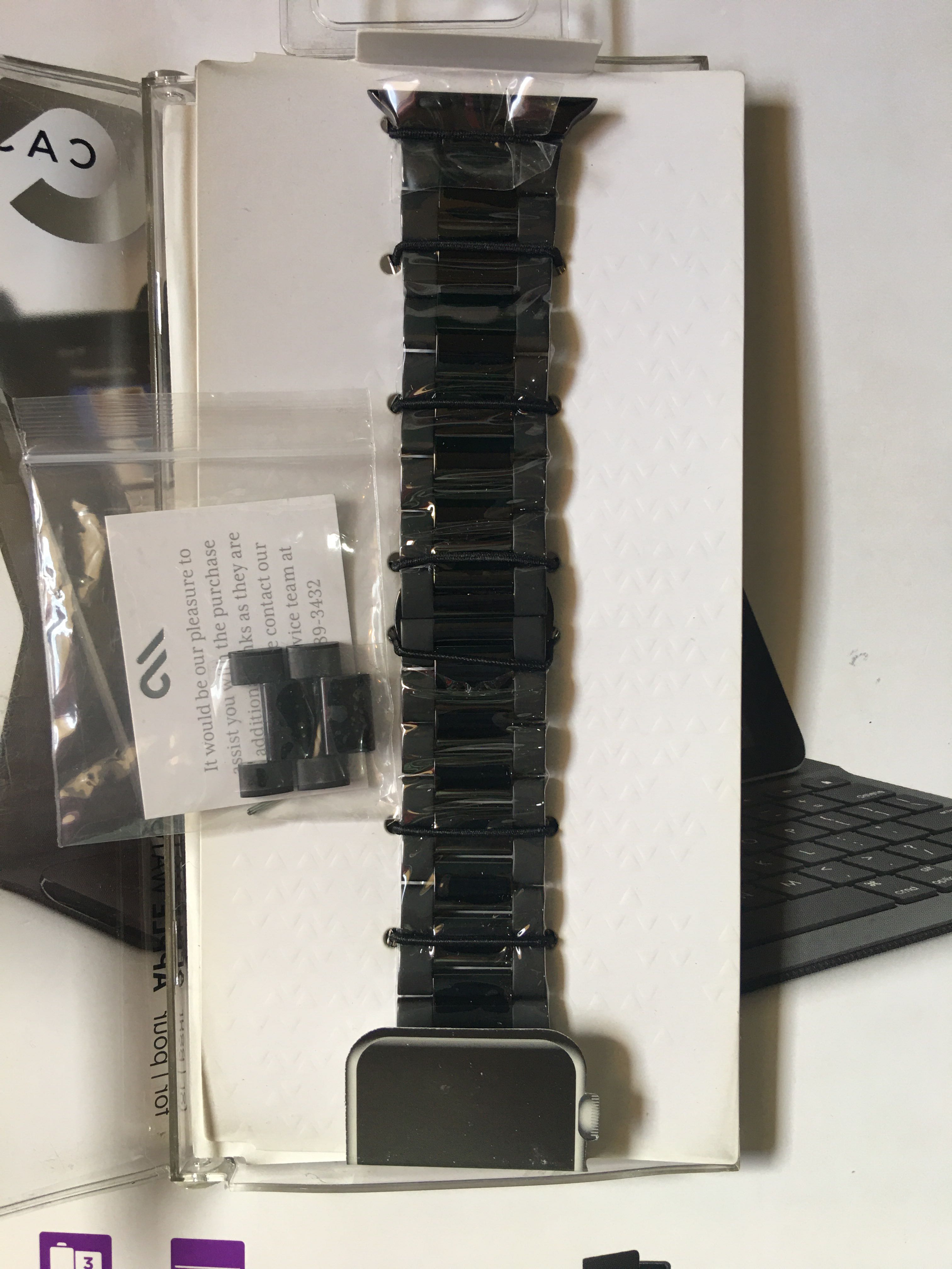 Original Case Mate Metal Linked Stainless Steel Band for Apple