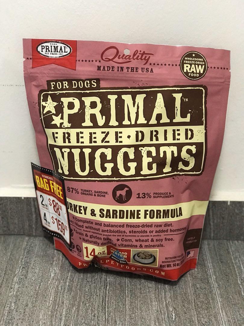 primal raw freeze dried dog food
