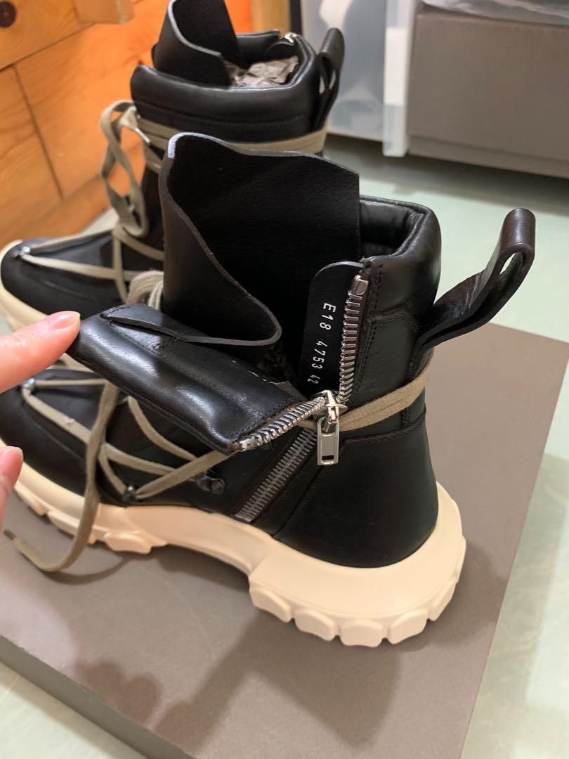 Rick owens lace up hiking boots discount