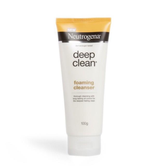 neutrogena deep clean foaming cleanser 100g