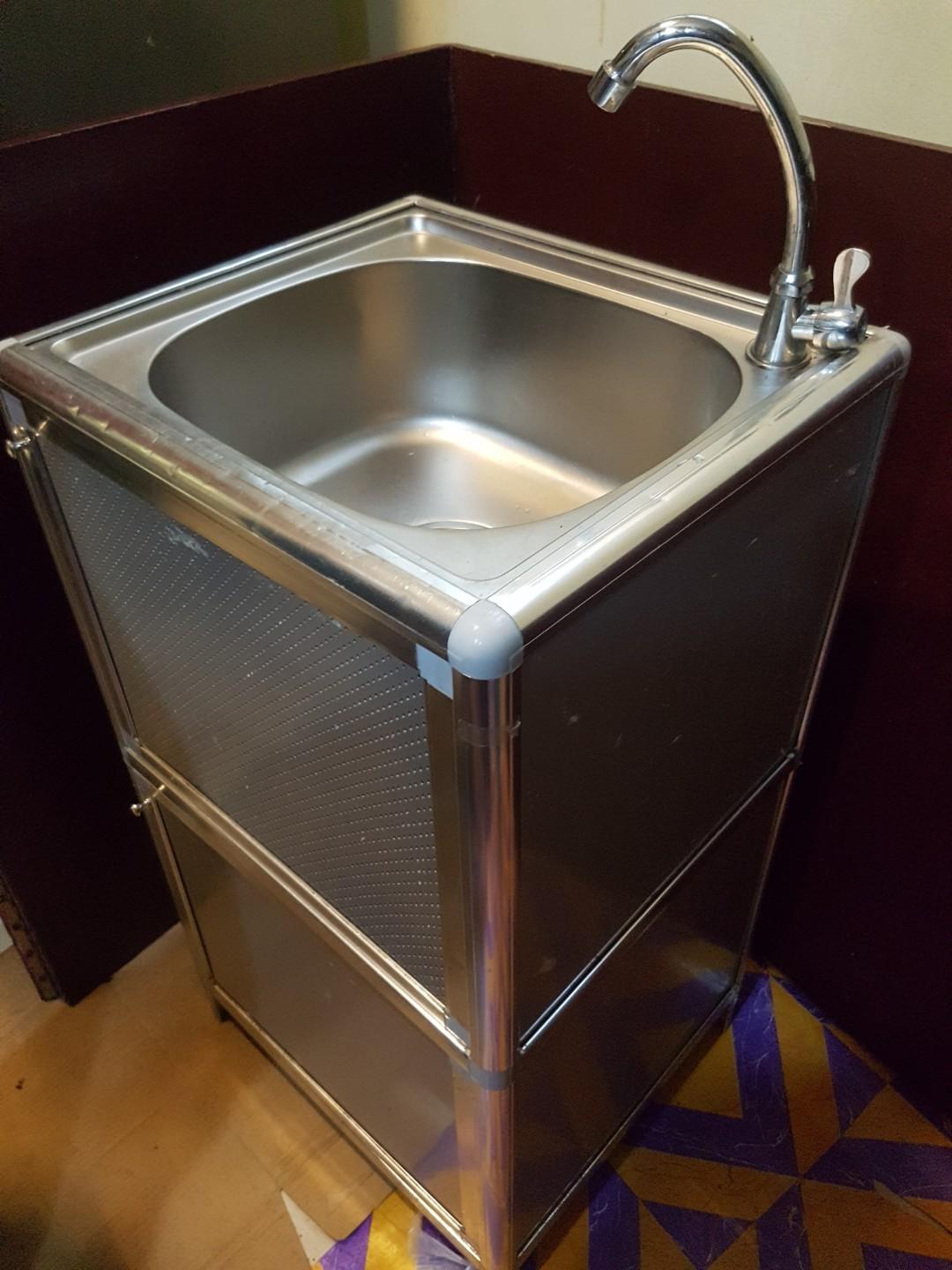 Sanyang Portable Sink With Detachable 4 Wheels Home Furniture Home Appliances Other Kitchen Appliances On Carousell
