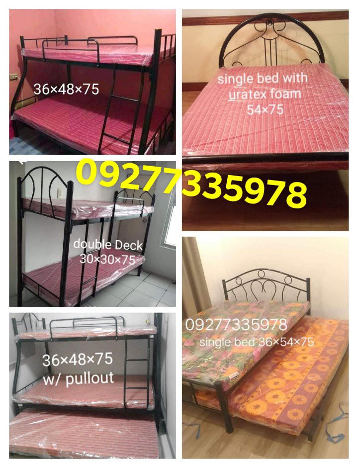 Single bed, double deck, uratex foam ordinary and mega ...