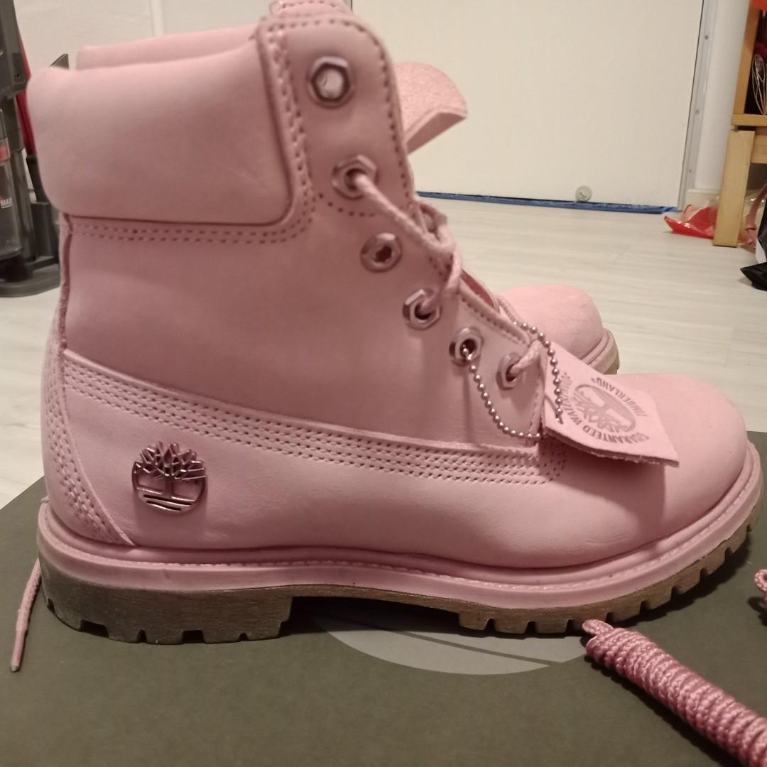 timberland pink work boots