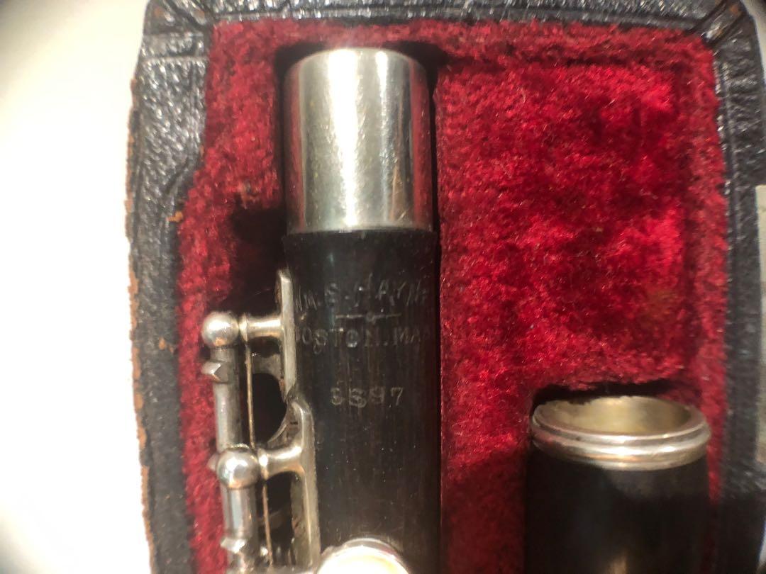 Vintage Haynes Grenadilla Piccolo (Category: Musical Instruments) located in Manila. Submitted by xpicker (Listing ID 274516994, Image 2). Description: Silver keys on grenadilla wood body. Circa 1916 based on serial number (more than 100 years old). Fully restored except for the original hard case..