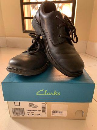 Clarks Black Leather Junior