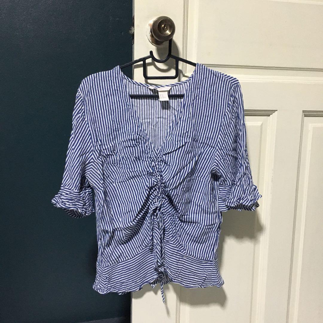 h&m ruched top