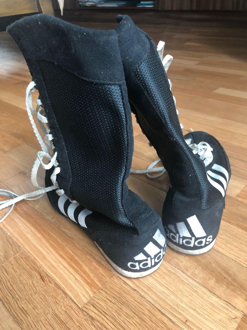 Adidas box champ speed boxing boots Women s Fashion Footwear Boots on Carousell