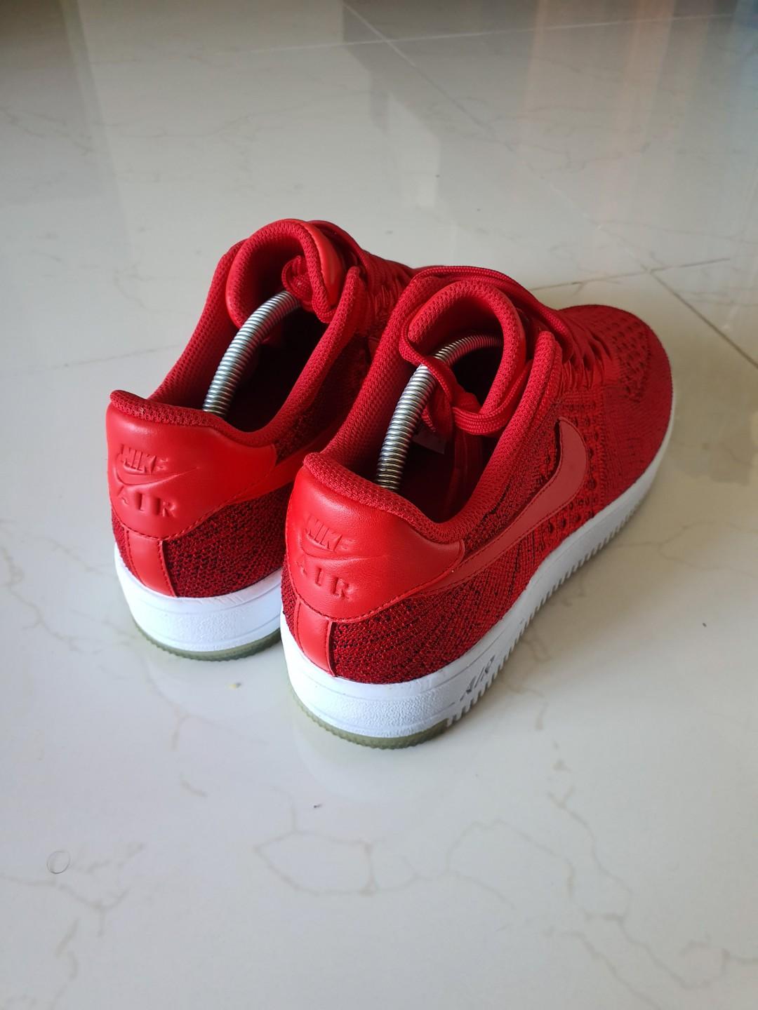 Nike air force 1 ultra flyknit low red store