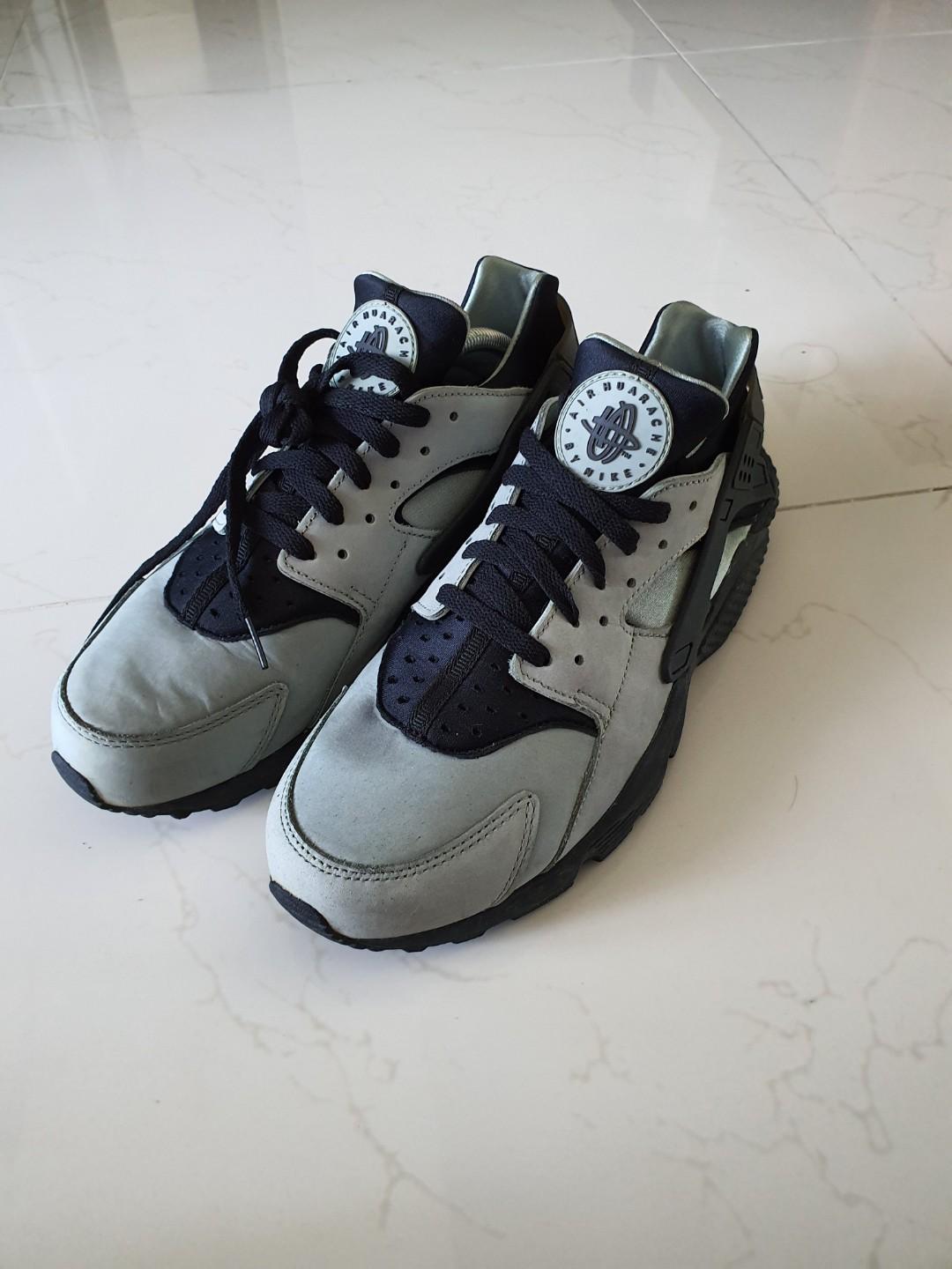 Air Huarache Run Premium Mica Green Black Men s Fashion