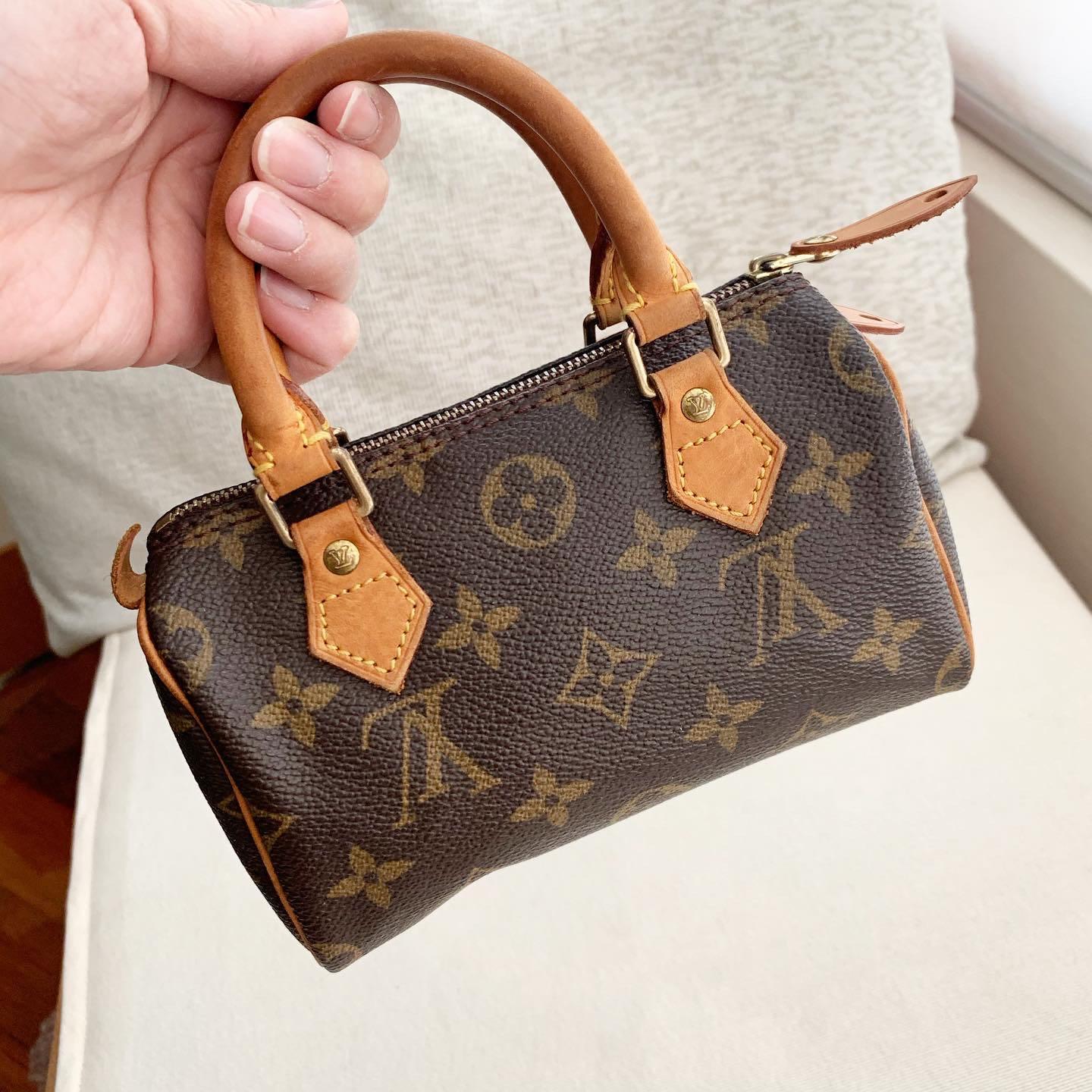 LV mini speedy sling bag 16*11*9cm - For The Love Of Bags