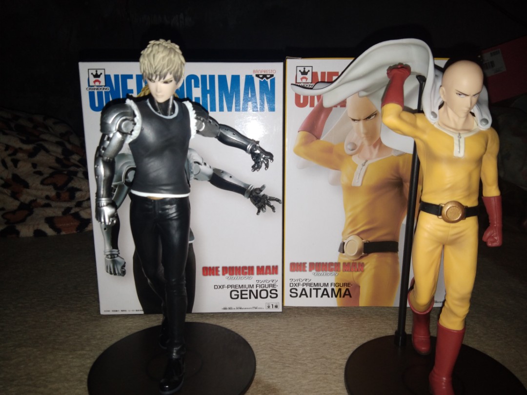 Banpresto One Punch Man DXF Saitama Premium Figure & Genos One-Punch Man Set of 2 Figure Statue 