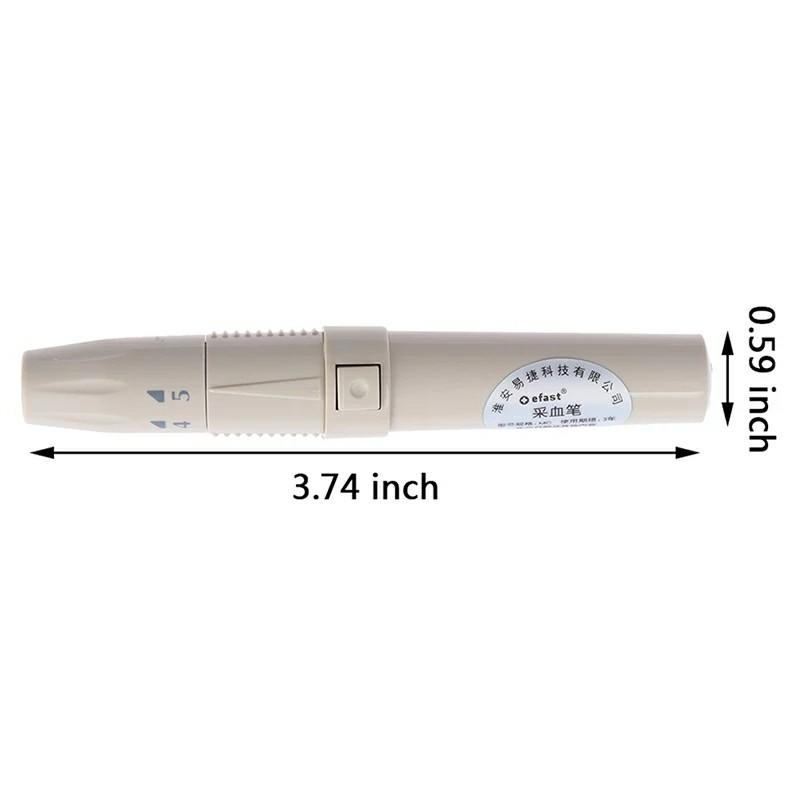 Medical Health Care Lancet Blood Sampling Pen Device Adjustable Depth