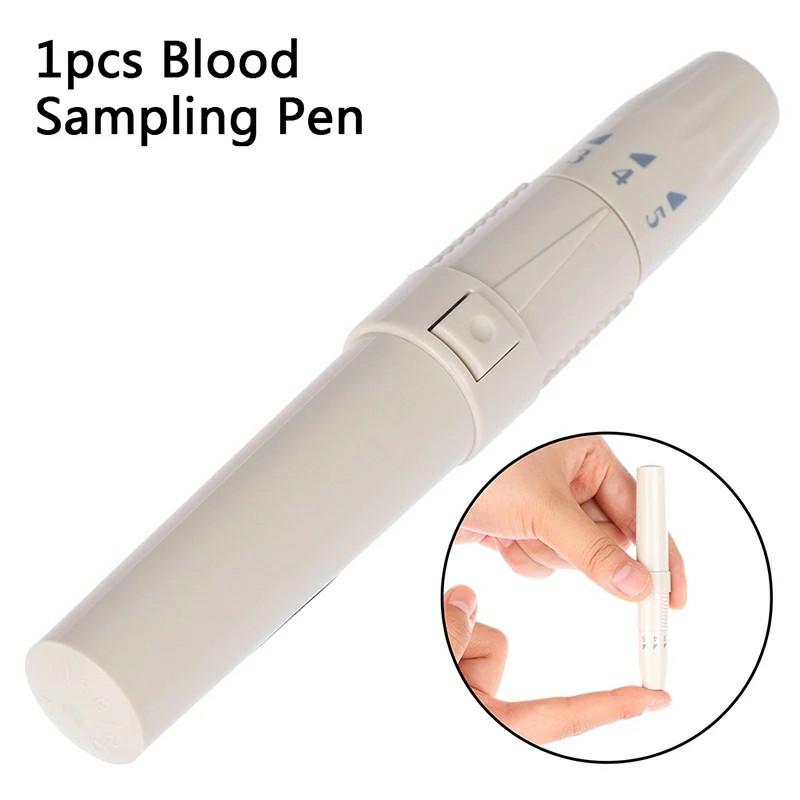 Medical Health Care Lancet Blood Sampling Pen Device Adjustable Depth