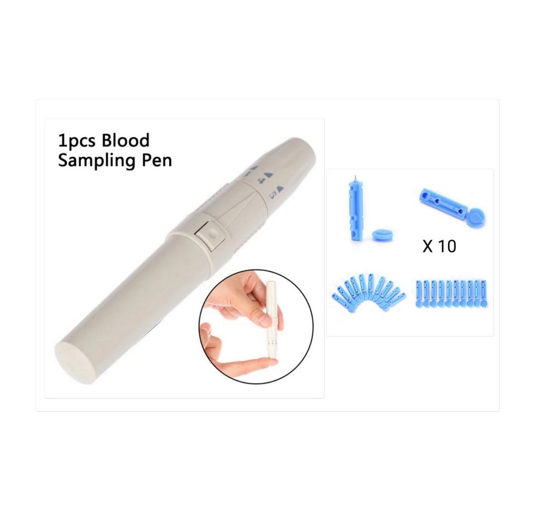 Medical Health Care Lancet Blood Sampling Pen Device Adjustable Depth