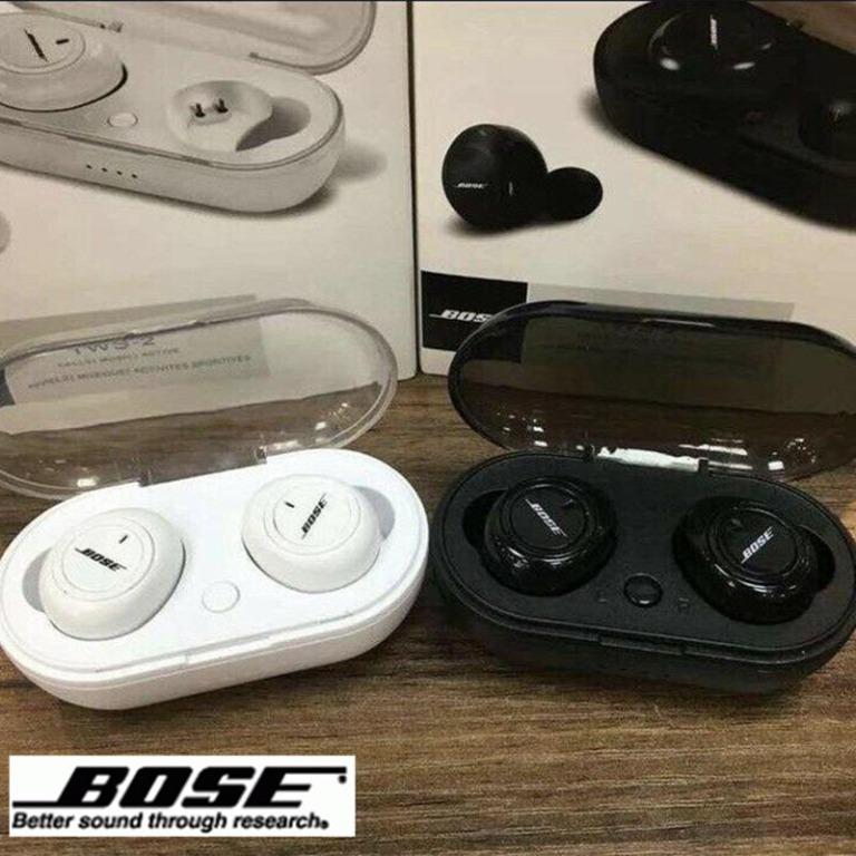Bose TWS02 V5.0 Wireless Bluetooth Headset Earphone Super Bass In ear Headphone White