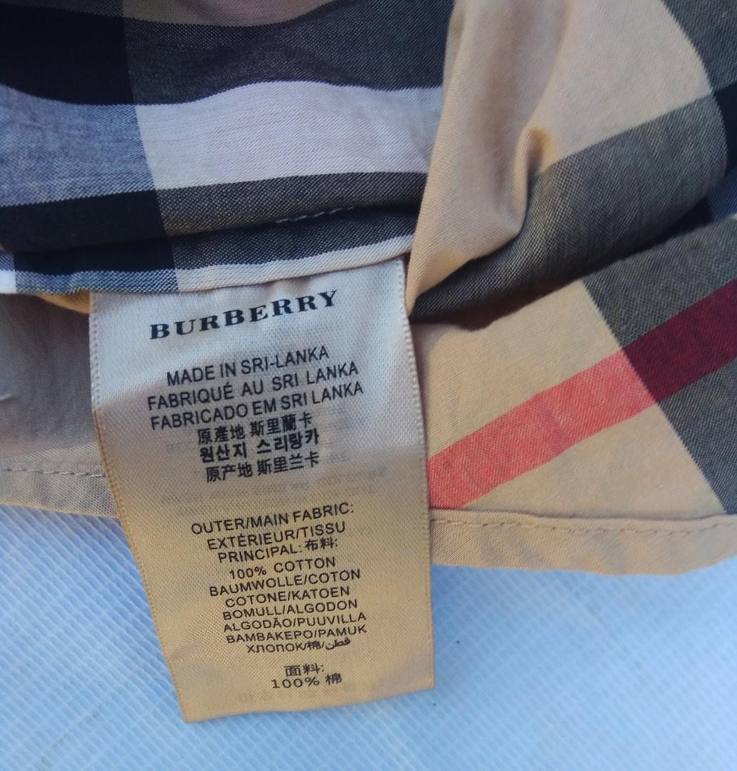 Burberry Brit Nova Plaid Half Button Down Longsleeve, Men's Fashion, Tops &  Sets, Tshirts & Polo Shirts on Carousell
