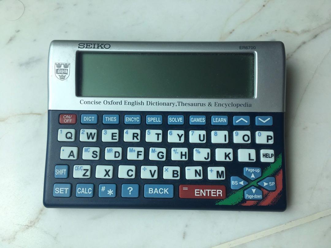 Seiko ER6700 Concise Oxford Dictionary/ Thesaurus/ Encyclopedia Free