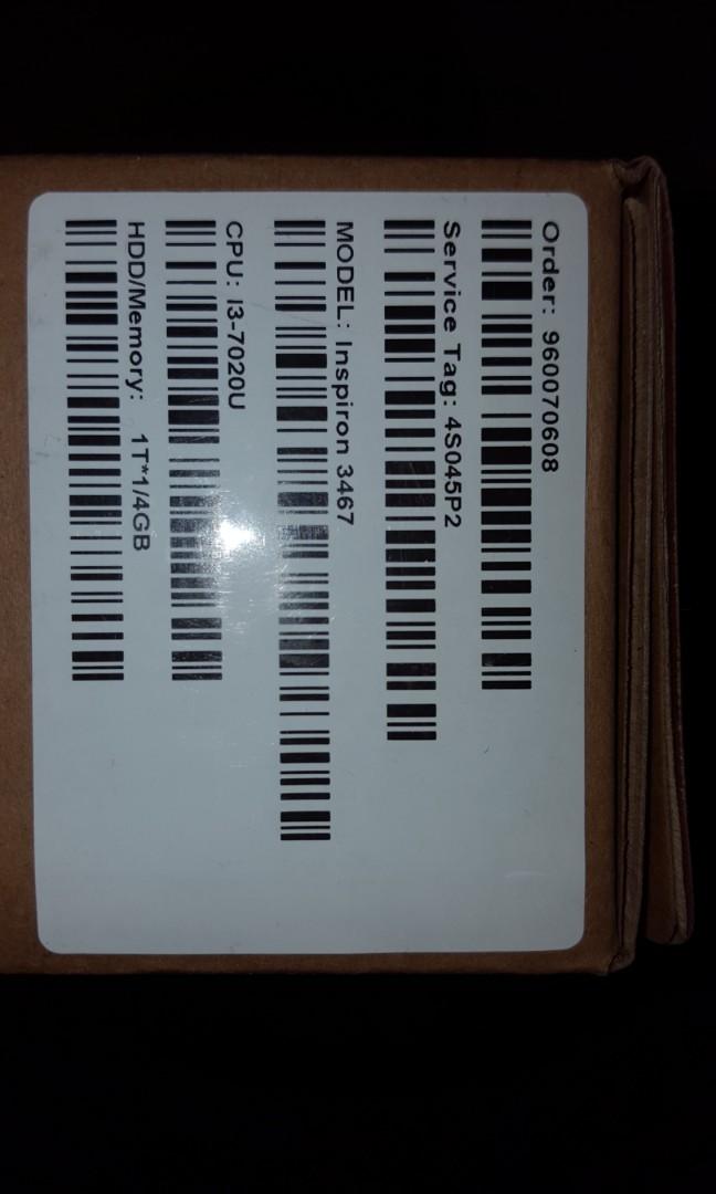 Dijual 1 unit laptop dell baru masih di dus.