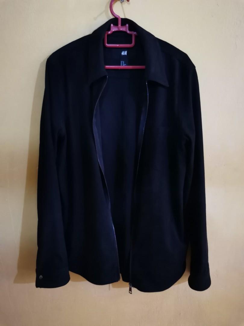 Faux suede hot sale jacket h&m