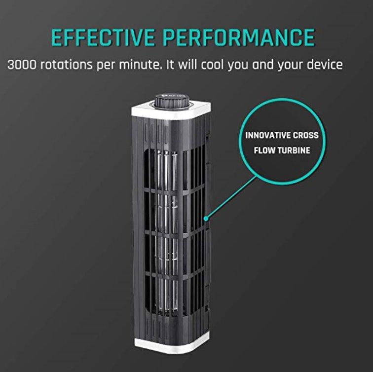 Aazon.co: KLI Cool Laptop Cooler Fan - Innovative Portable Cooling Design With Display