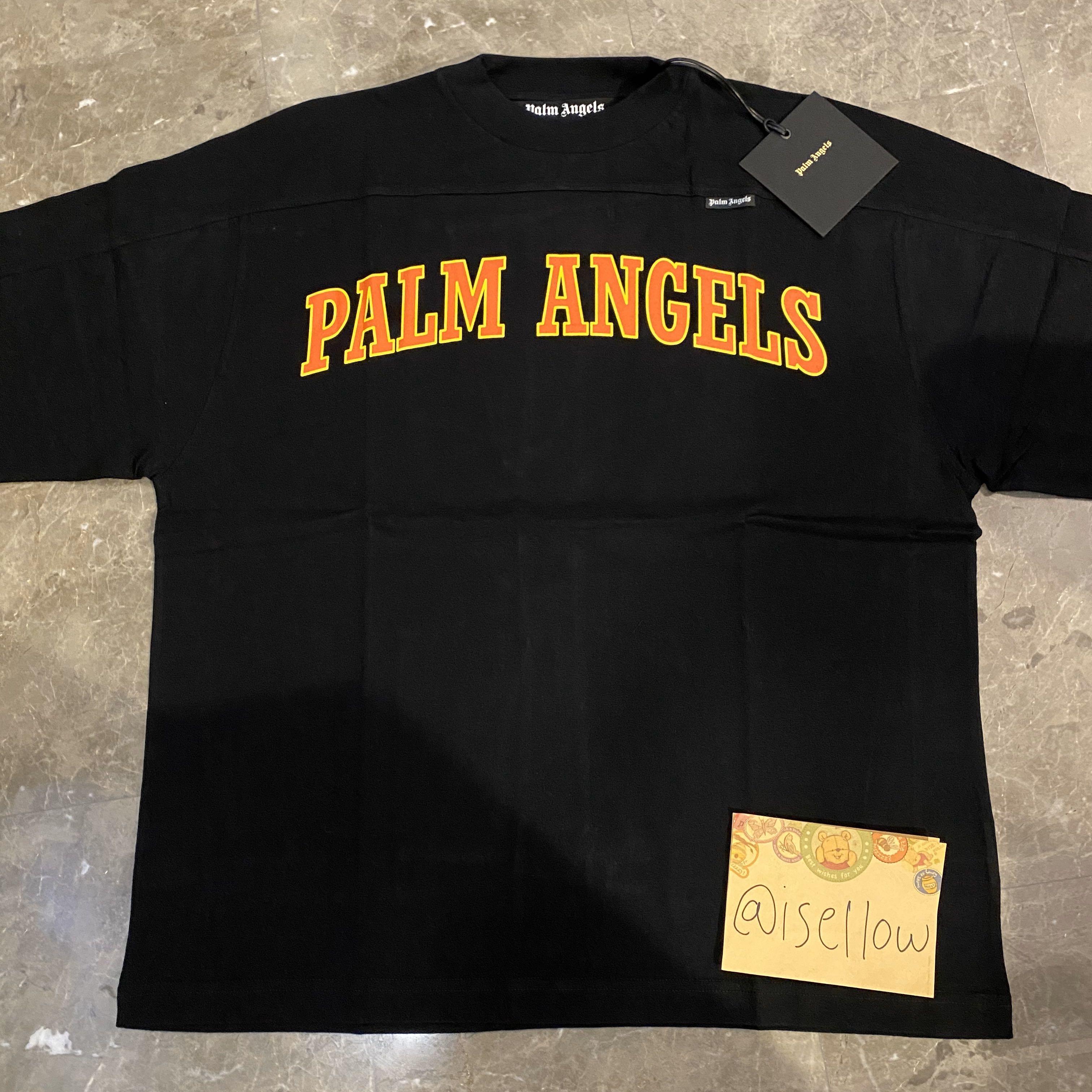 Black and orange palm angels shirt clearance
