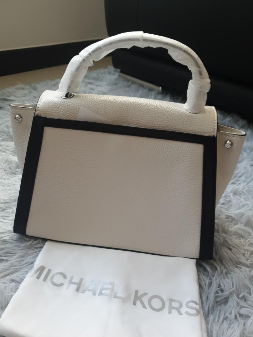 Authentic Michael Kors Whitney Medium Pebbled Leather Satchel Brand New
