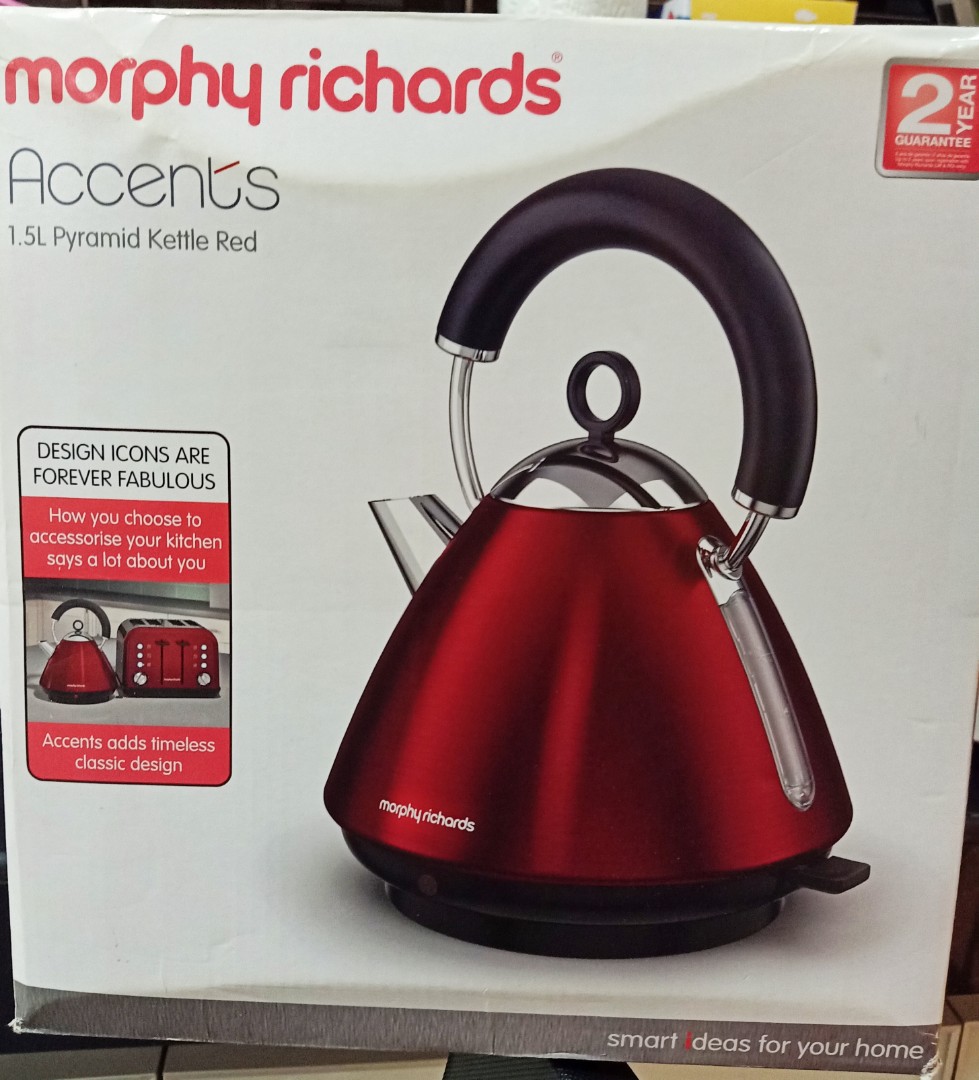 Morphy richards accents red hot sale kettle