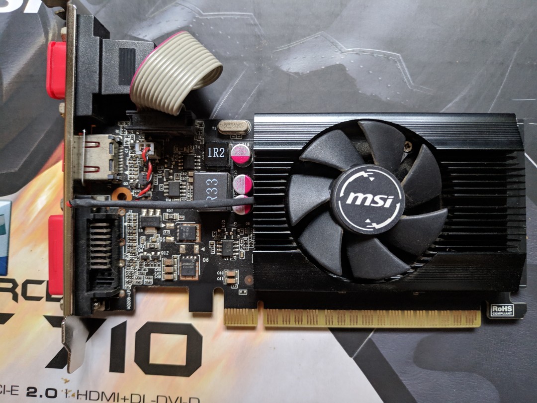 MSI Nvidia GeForce GT 710 1GB GDDR3 64bit Low Profile LP