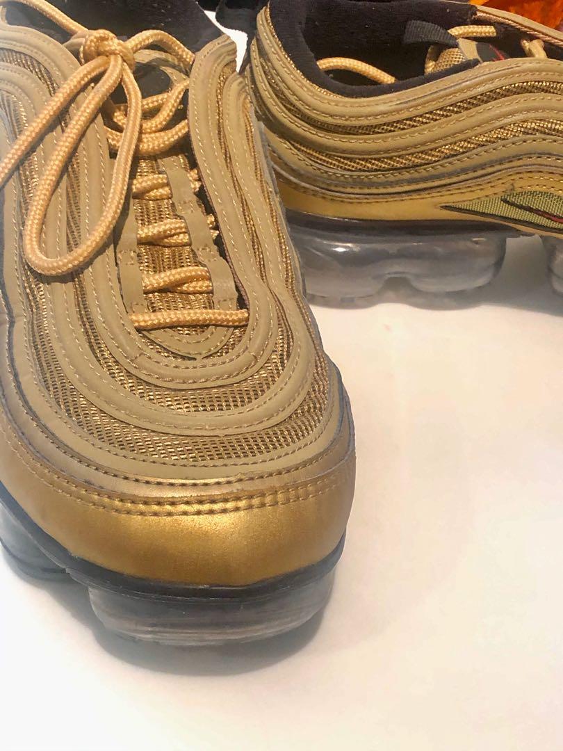 Nike Air VaporMax 97 Metallic Gold Women s Fashion Footwear Sneakers on Carousell