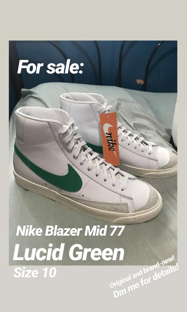 Nike Mid 77 Lucid Green, Men's Footwear, Sneakers Carousell