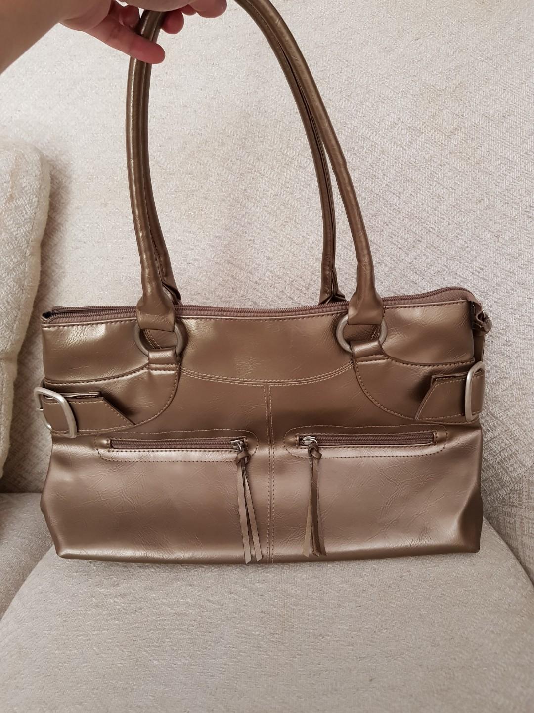 marks and spencer tan leather bag