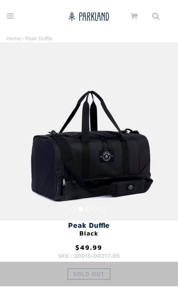 Parkland duffle on sale bag