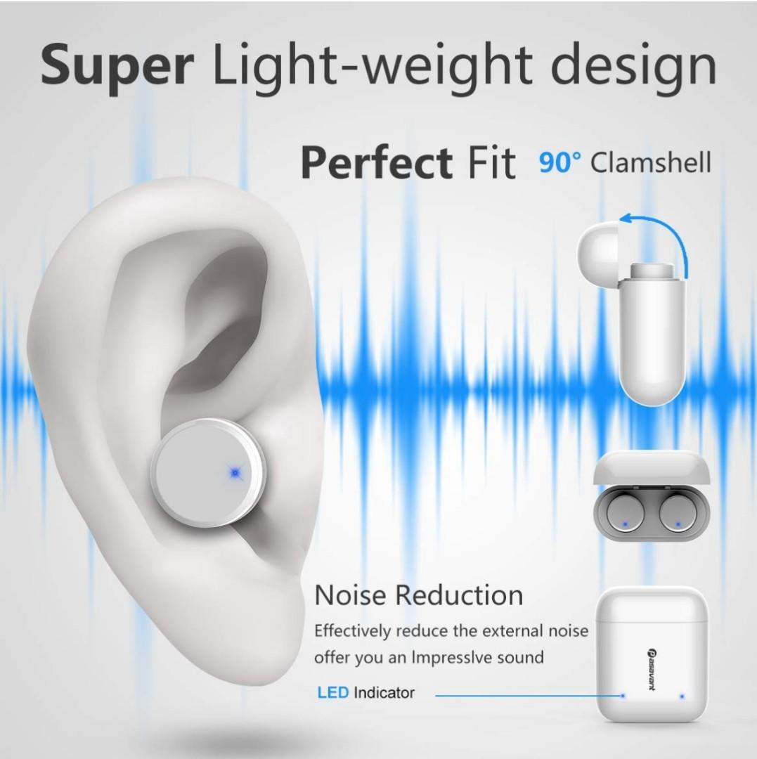 Pasavant Wireless Earbuds Bluetooth Earbuds Bluetooth 5.0 TWS Wireless