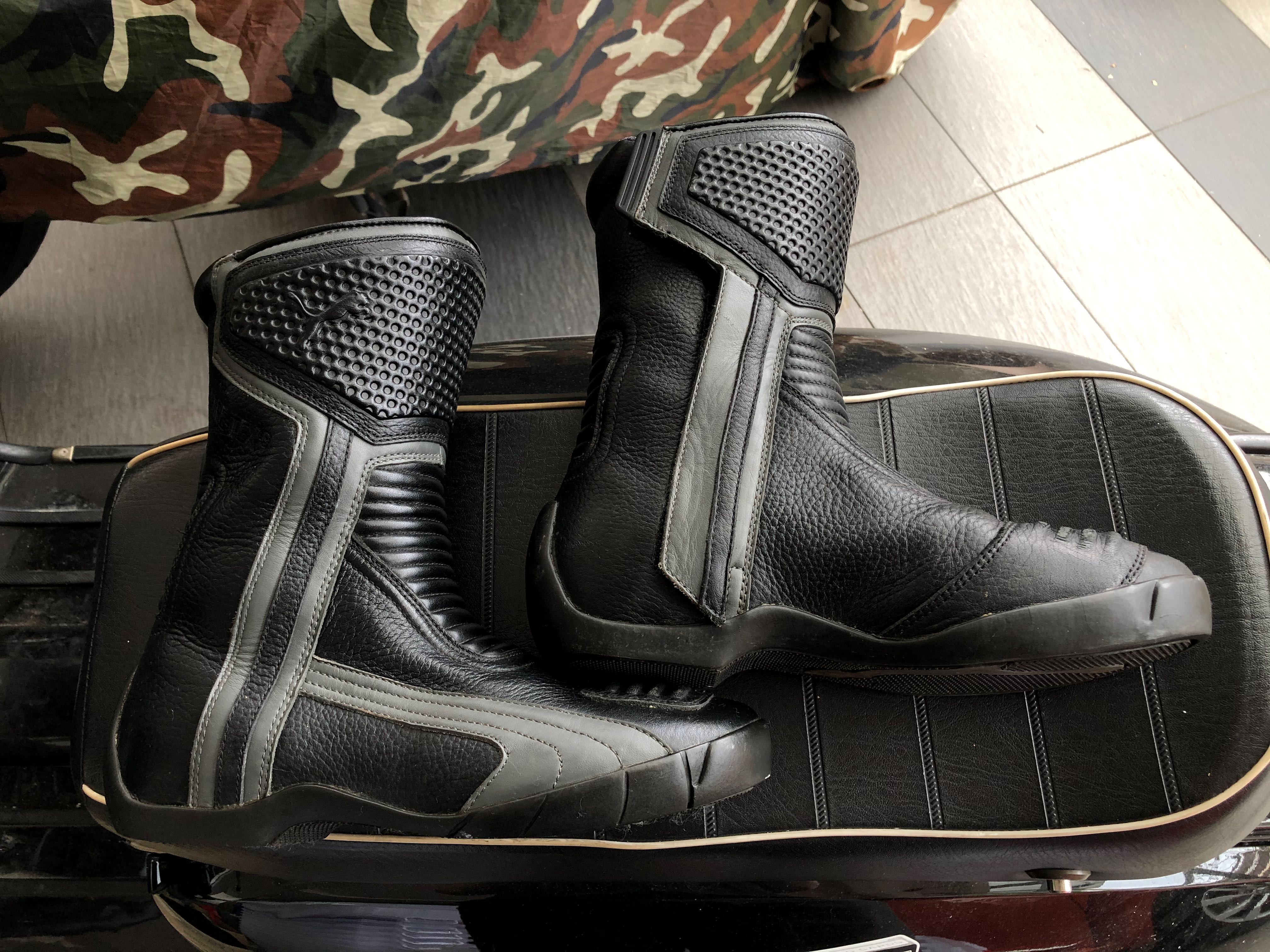 Puma Bonneville Gore-Tex Motorcycle Boots Waterproof, Men's Fashion, Boots on