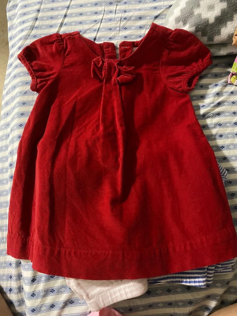 red baby dress