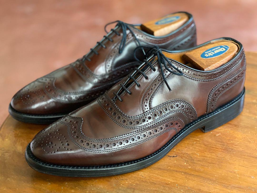 Shell Cordovan Allen Edmonds Cambridge brogue wingtip oxford Burgundy ...