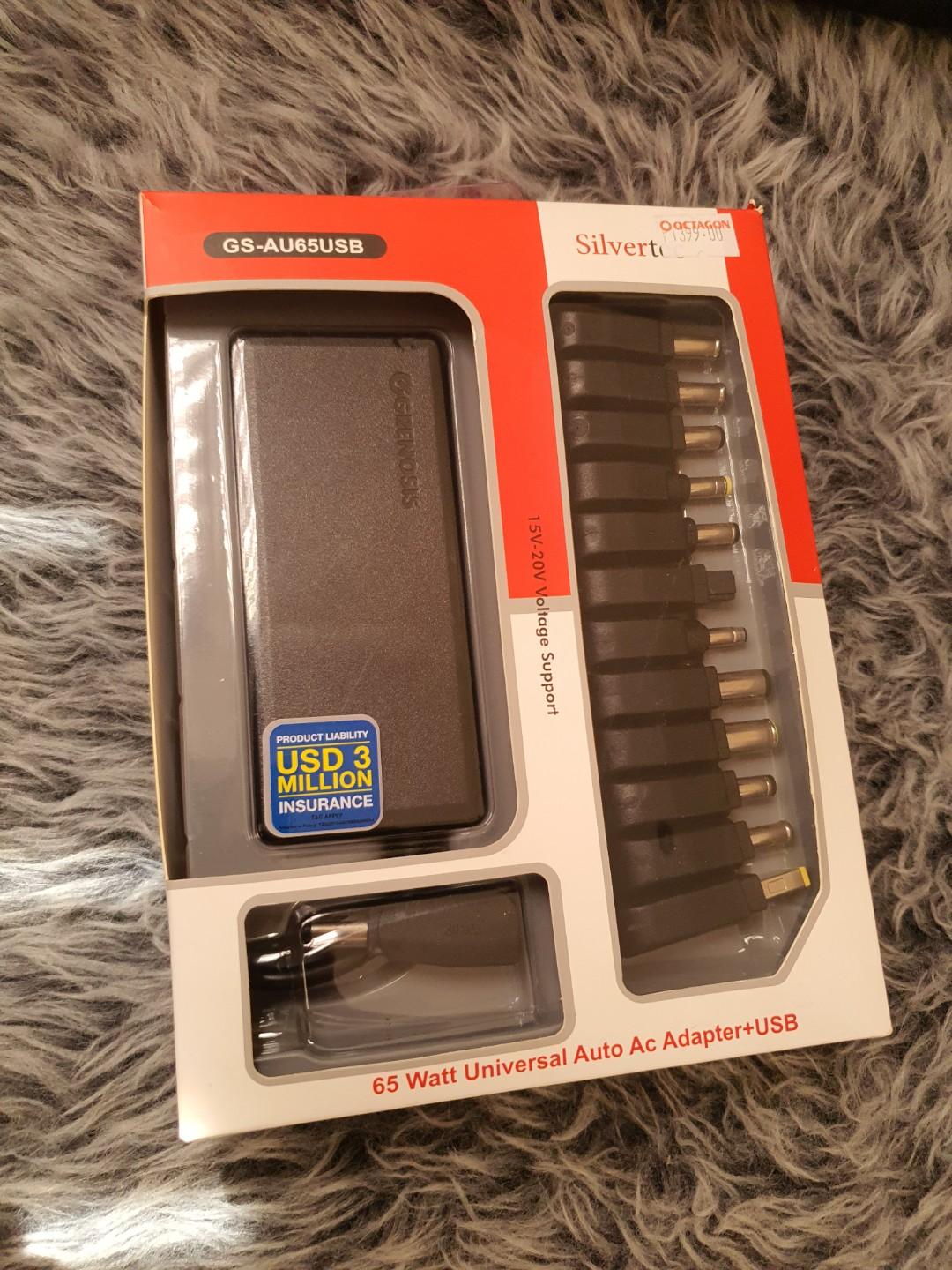 Silvertec 65 Watt Universal Auto Ac Adapter + USB, Computers & Tech