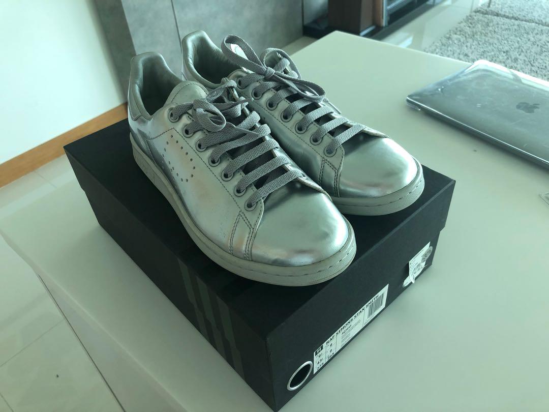 Stan Smith Raf Simons Adidas metallic silver Men s Fashion