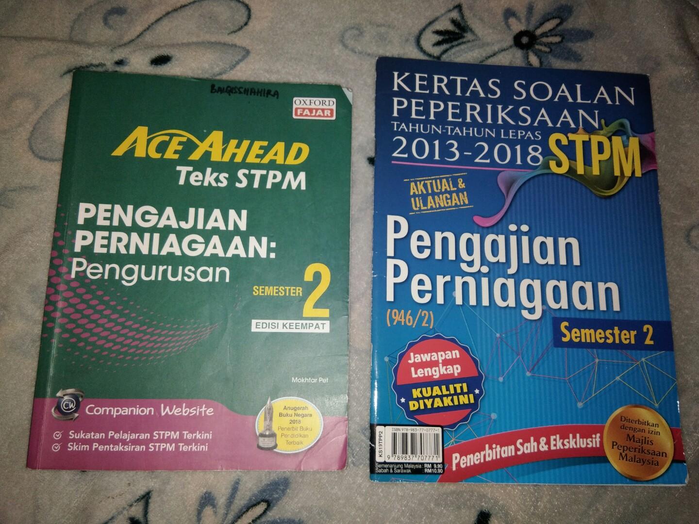 Stpm Pengajian Perniagaan Sem 2 Textbooks On Carousell