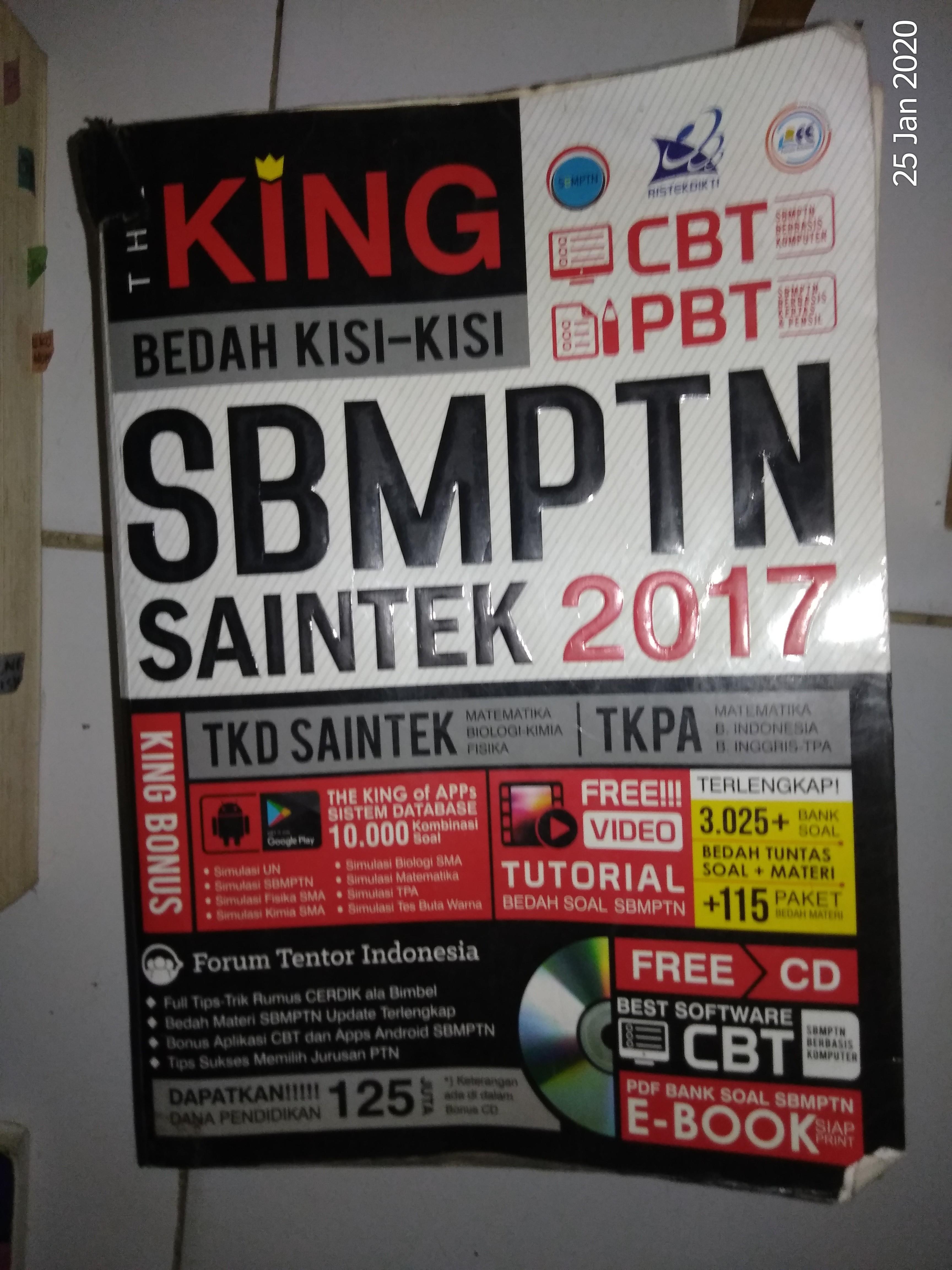 The King Sbmptn Saintek Bedah Kisi Kisi Sering Keluar Soalnya Recommended Buku Alat Tulis Buku Pelajaran Di Carousell