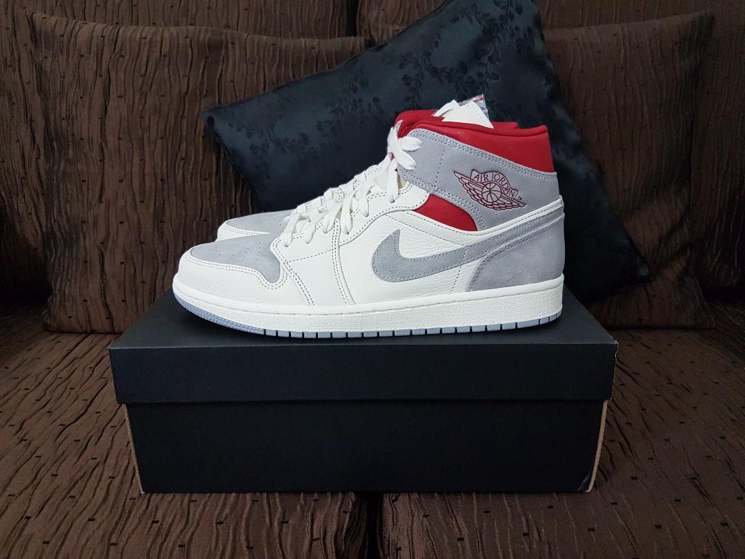 US10 SNS Air Jordan 1 Mid, Men's Fashion, Footwear, Sneakers on Carousell