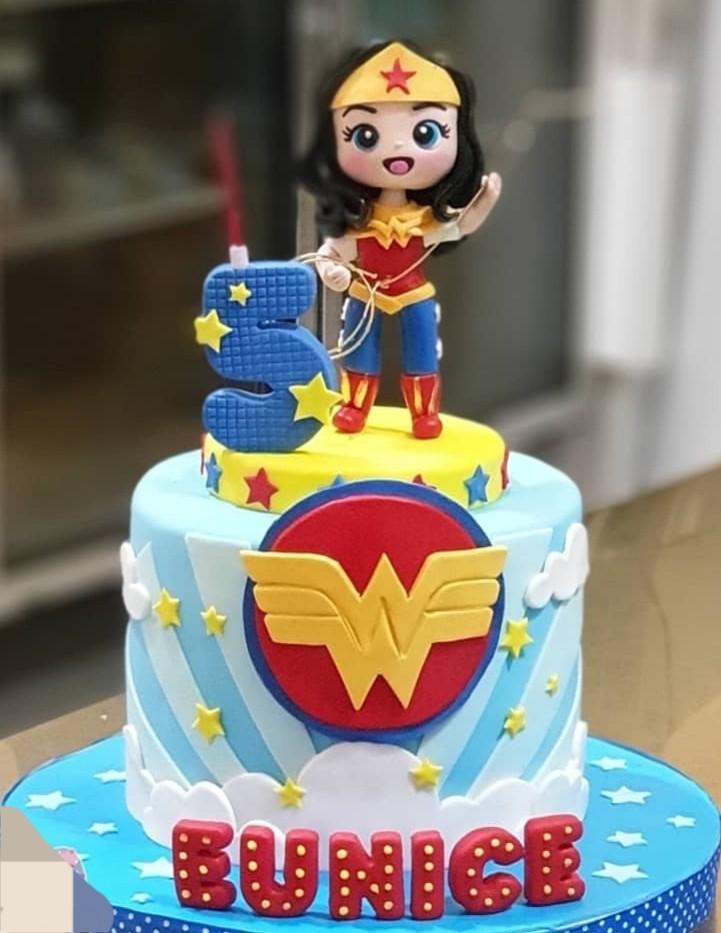 Super heros arent just for boys 🤛 Wonder Woman Cake to the rescue with  buttercream and ganache drip . . . . . . #customcake… | Instagram