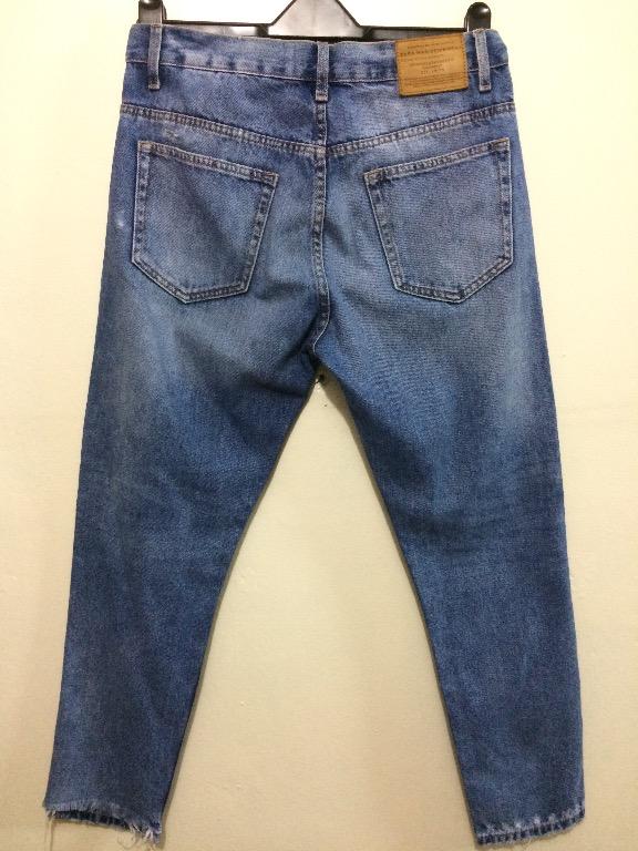cropped slim fit jeans