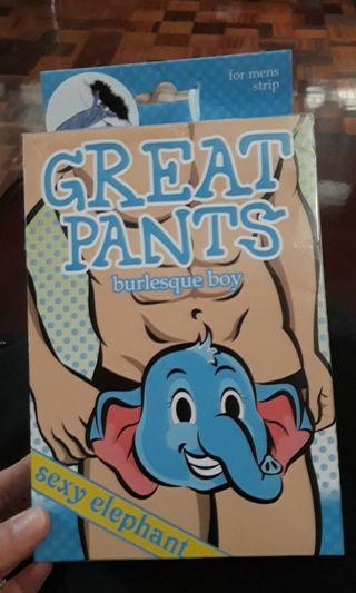 Men's sexy underwear stag party elephant sealed