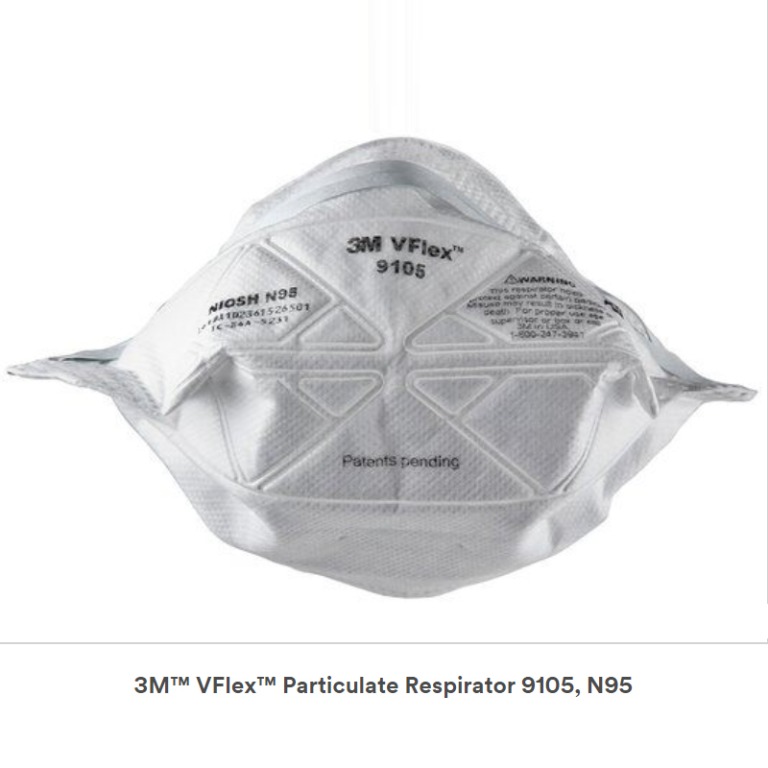 3M™ VFlex™ Particulate Respirator 9105, N95 (past Expiry Date), Health