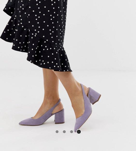 Lilac mid heels clearance